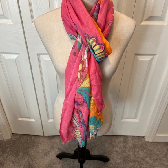 Cynthia Rowley 100% viscose scarf - Picture 6 of 8